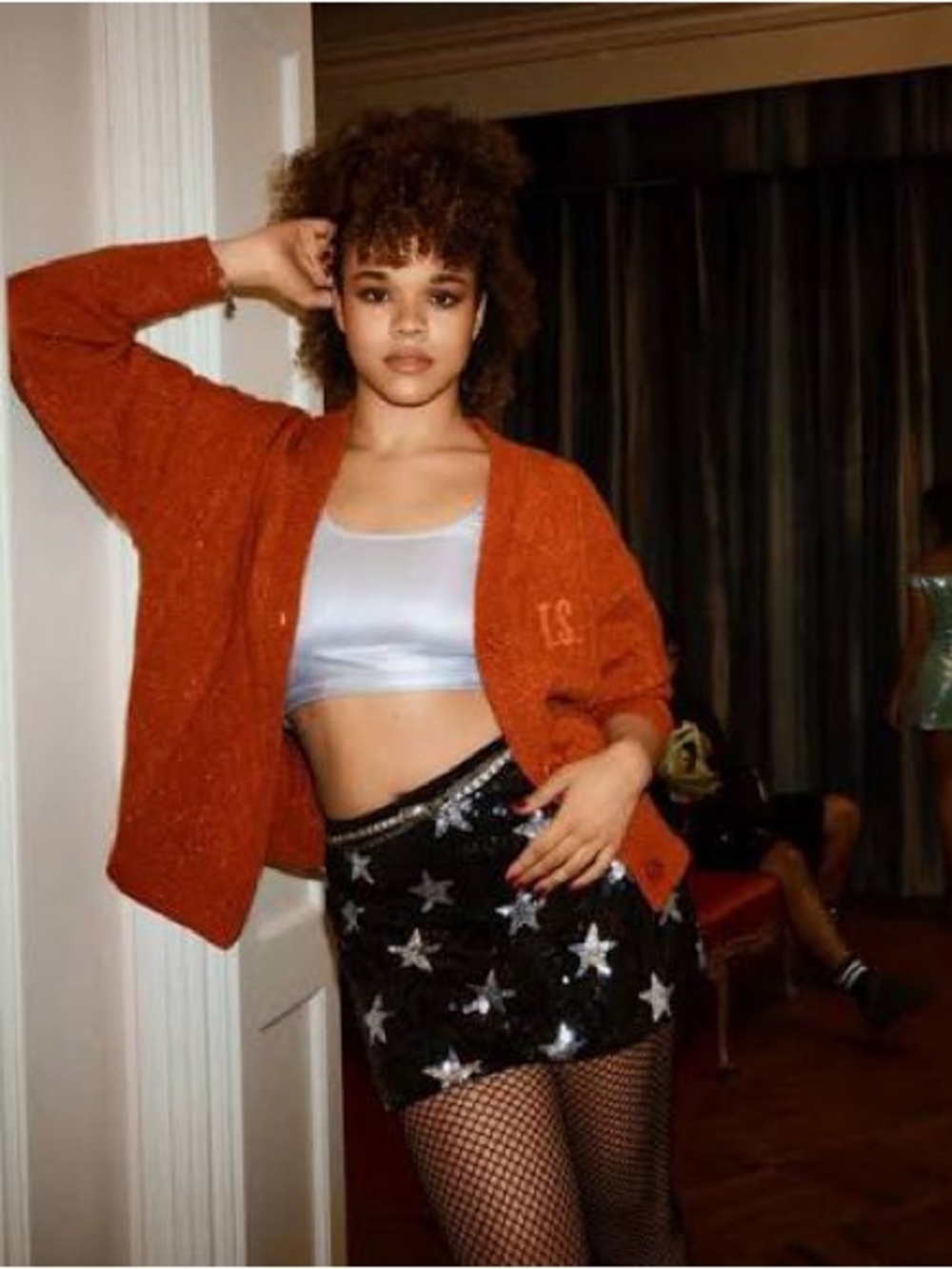 Taylor Swift Life of a Showgirl AlbumRust Orange Cardigan with Cozy Knit Texture